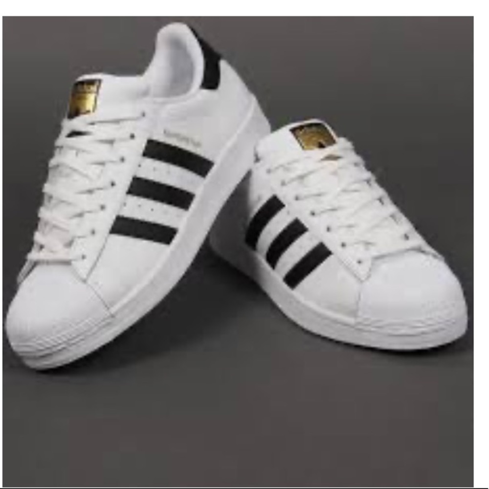 Adidas Superstar Black and White Sneakers